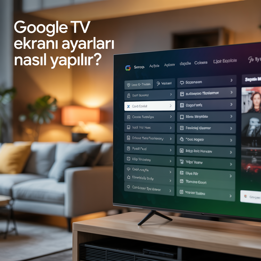 Google TV Ekrani Ayarlari Nasil Yapilir