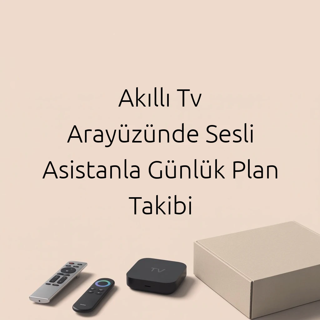 Akıllı Tv Arayüzünde Sesli Asistanla Günlük Plan Takibi