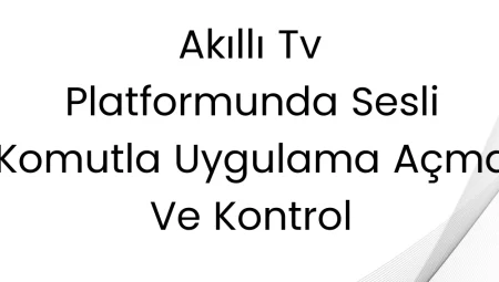 Akıllı TV Platformunda Sesli Komutla Uygulama Açma ve Kontrol