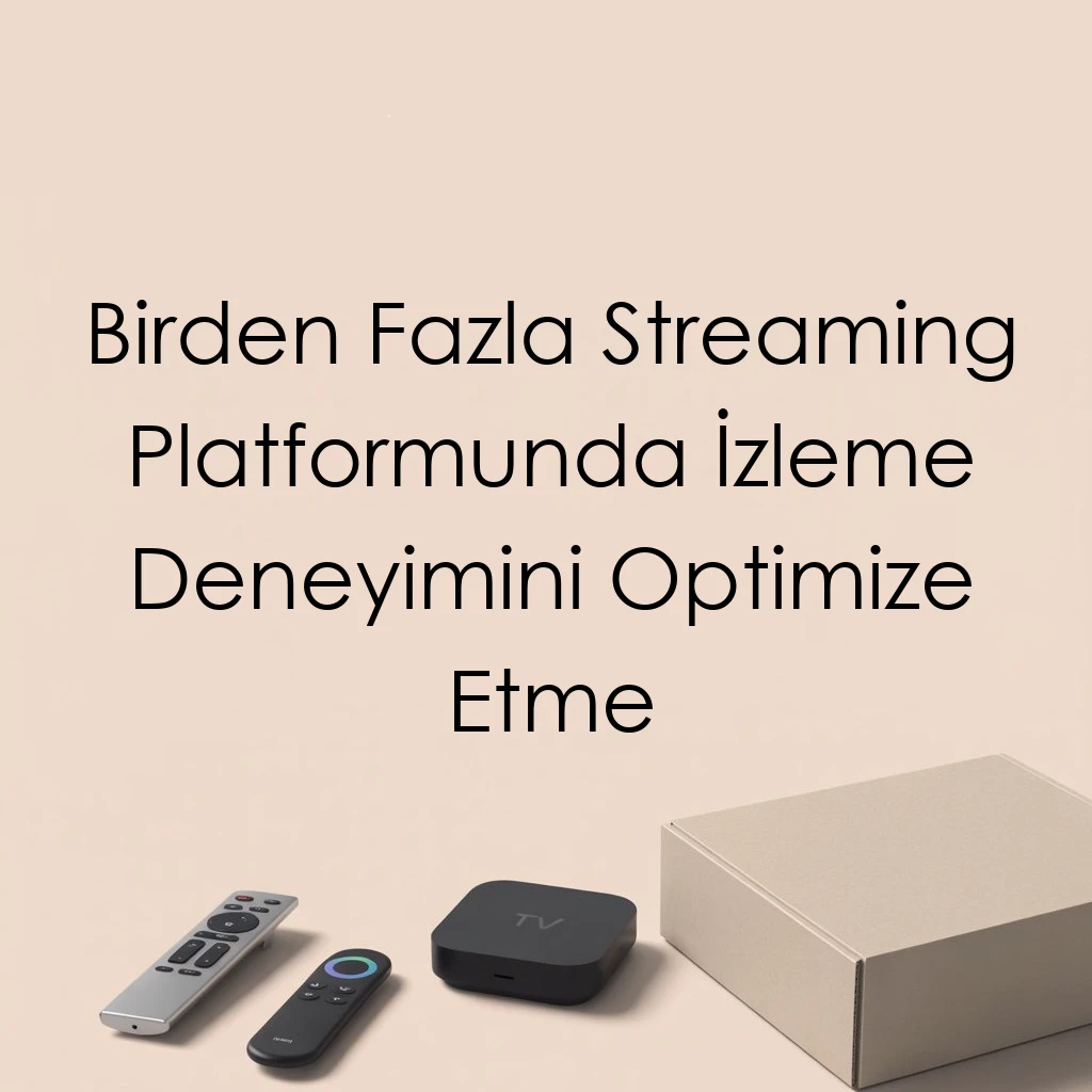 Birden Fazla Streaming Platformunda İzleme Deneyimini Optimize Etme