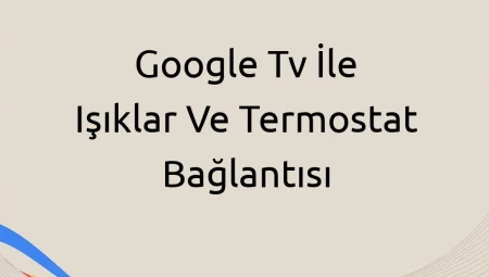 Google Tv İle Işıklar Ve Termostat Bağlantısı