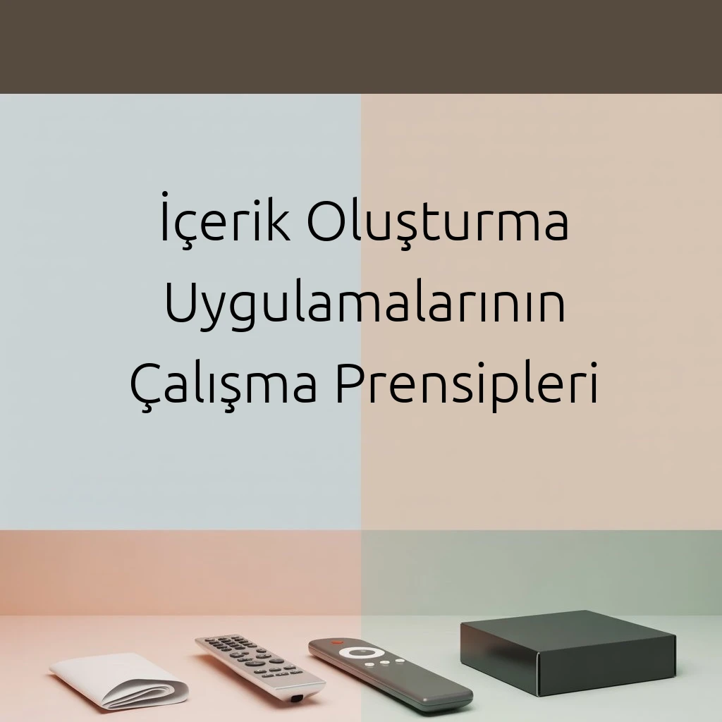 İçerik Oluşturma Uygulamalarının Çalışma Prensipleri