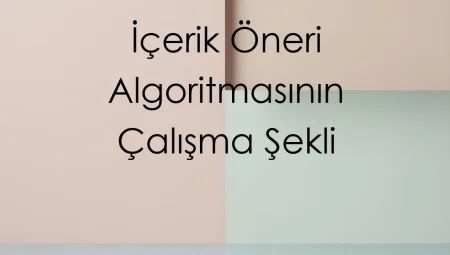 İçerik Öneri Algoritmasının Çalışma Şekli