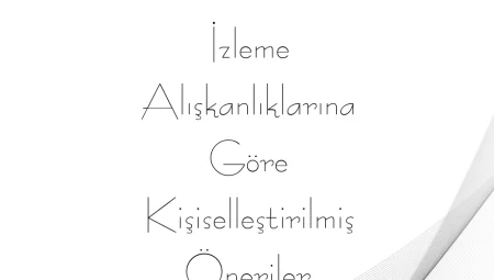 İzleme Alışkanlıklarına Göre Kişiselleştirilmiş Öneriler