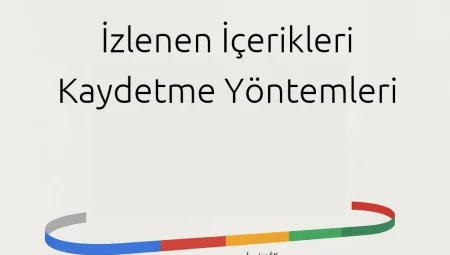 İzlenen İçerikleri Kaydetme Yöntemleri
