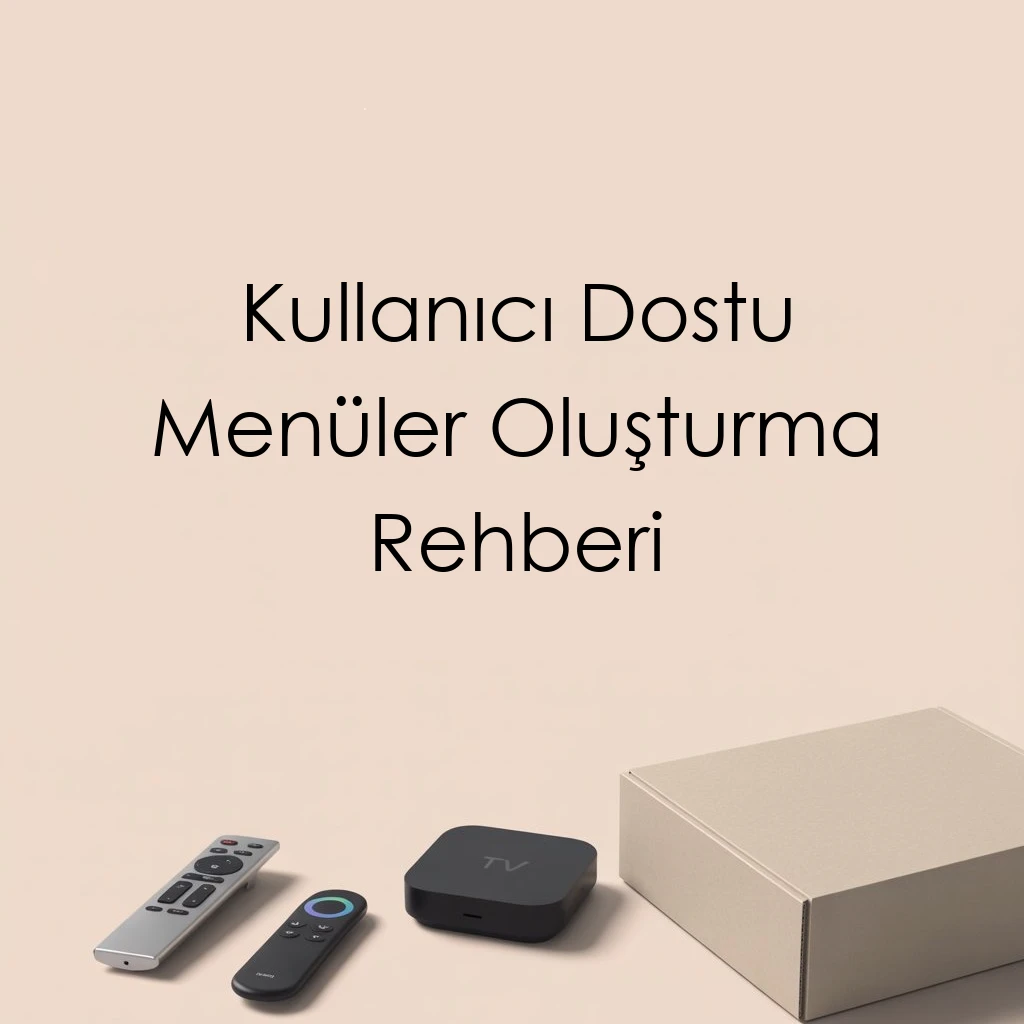 Kullanıcı Dostu Menüler Oluşturma Rehberi
